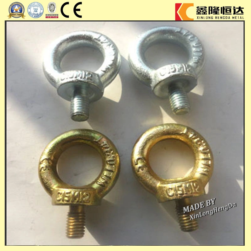 Rigging Hardware Galvanized Carbon Steel Eye Bolt with Screw