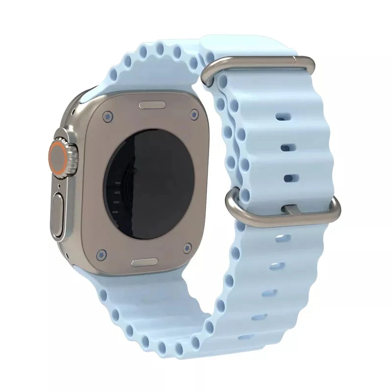 Reversible Magnetic Watch Band for iWatch Series 8 41mm 45mm, Magnetic Silicone Watch Strap Band for Apple Watch Ultra 49mm