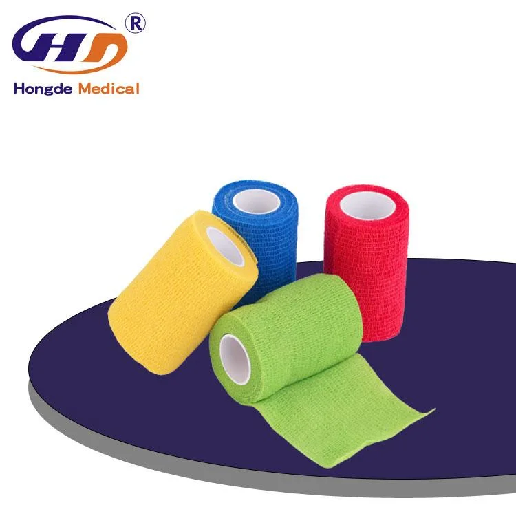 Colorful Medical Surgical Sport Self-Adhesive Cohesive Bandage with CE FDA Convenient