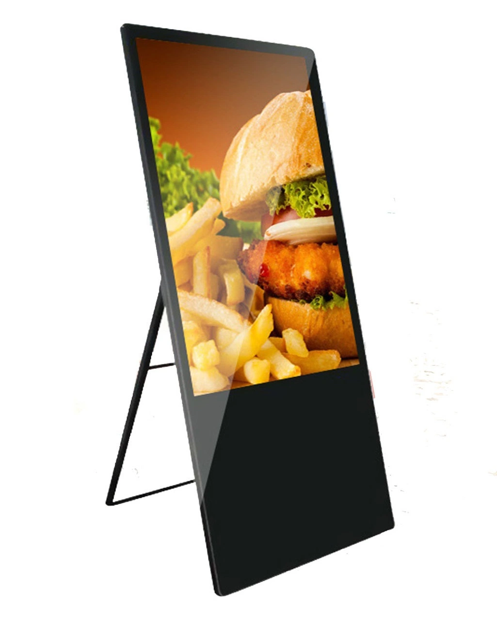 55" Boden stehend faltbare Android LCD-Bildschirm-Display-Panel und Werbedisplay