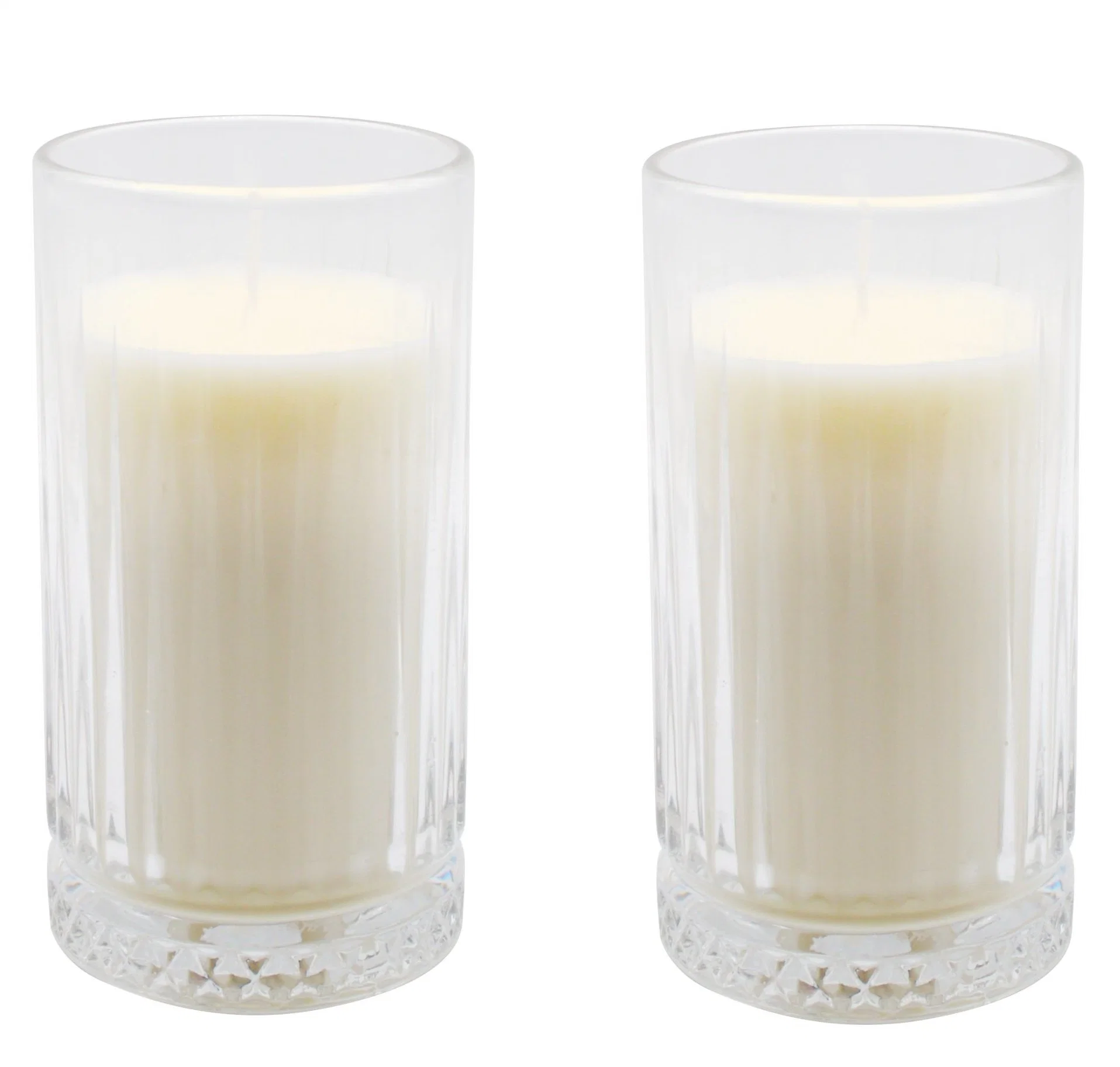 Transparent Glass Luxury Christmas Scented Candles Aromatherapy Aroma Diffuser Soy Wax Candles