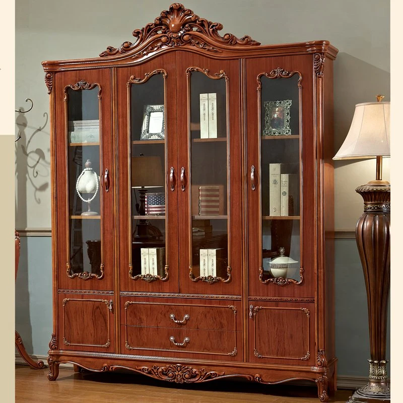 Home Office Furniture Wooden Bookcase in Optional Cabinets Color