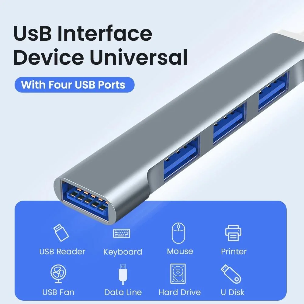 New Combo 4 Port 3.0 USB Type C Hub Splitter for MacBook PRO Air OTG USB3.0 Adapter Rapid USB Hubs