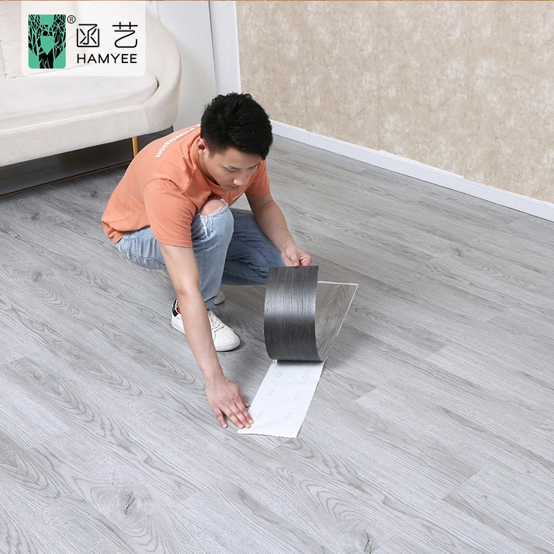 Wooden Marble Sticker Rubber Flooring 3D PVC Epoxy Floor Stickers Waterproof