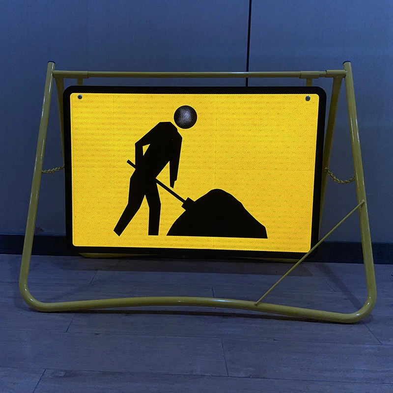 Traffic Control Temporary Road Work Swing Stand Sign