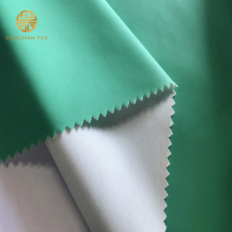 Waterproof Breathable Knitted Fabric with PU Film Compound for Raincoat