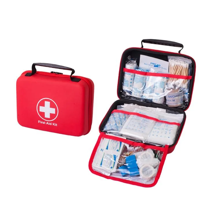 Wholesale/Supplier Medical Outdoor Travelling Hiking Waterproof First Aid Kit Set Home All Purpose Hard Shell EVA Travel Case