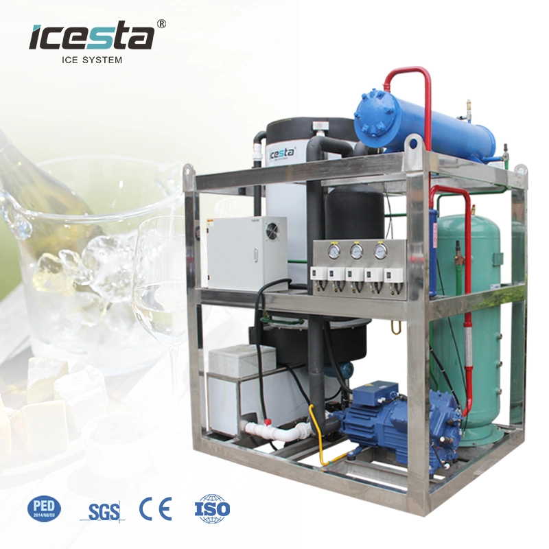 3000kgs 1 Ton 5t Air Cooled Water Cooling Tube Ice Maker