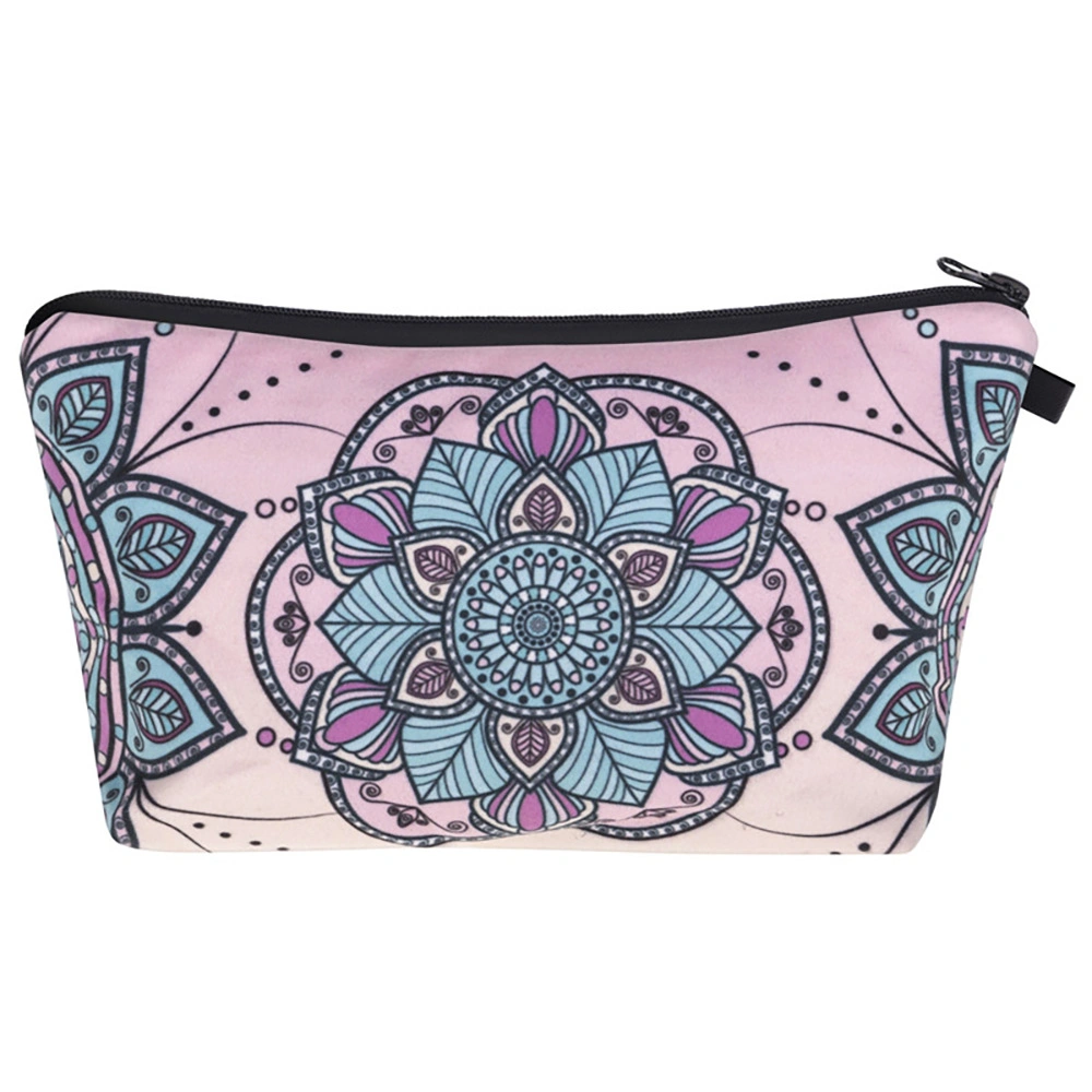 Polyester Wholesale/Supplier Mandala Printed Cosmetic Bag Makeup Pouch Pencil Bag