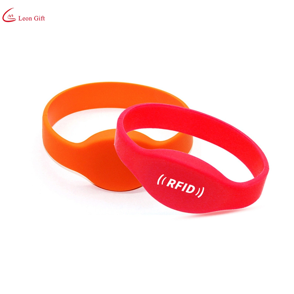 Factory Custom ID Chip Bracelet Silicone Production Induction Attendance RFID Wristband