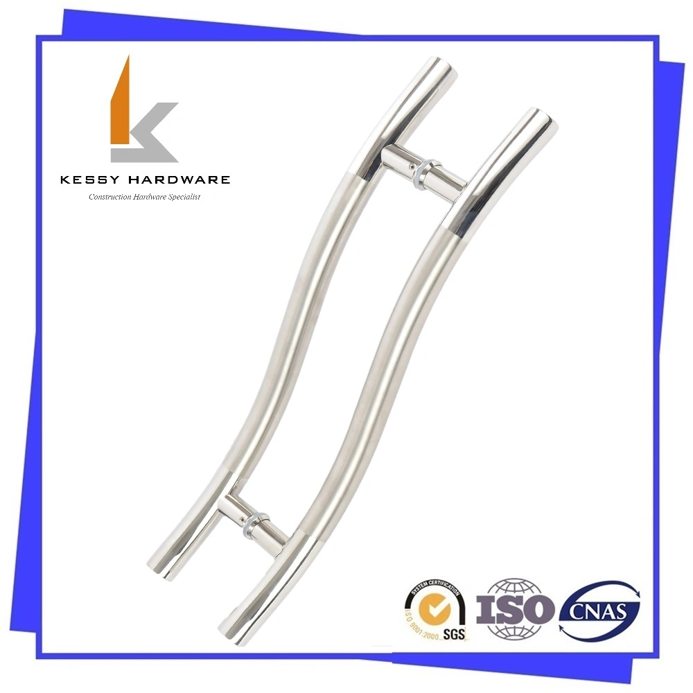 S Shape Stainless Steel Pull Handle for Wood Door and Glass Door