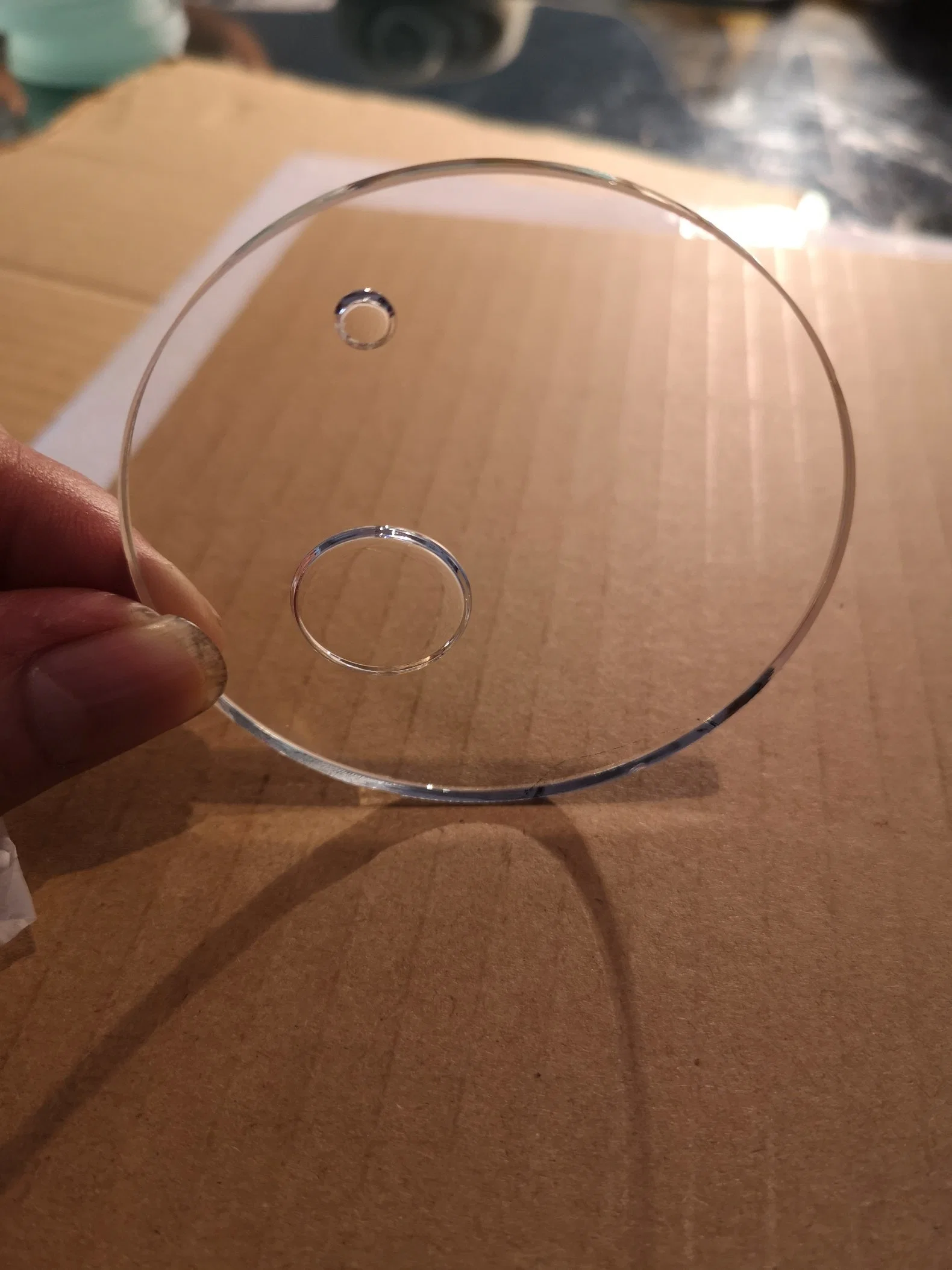 1.8mm 2mm 3mm 4mm Ultra Clear Tempered Glass Lid for Instrument