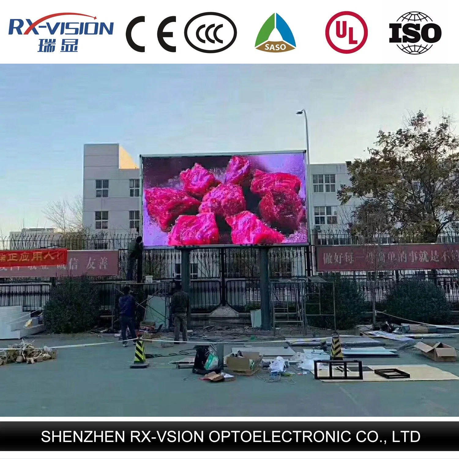 Écran LED de plein air P3 P4 P5 P6 P8 P10 mm Affichage LED LED fixe de panneaux numériques de l'écran du panneau LED étanche signe de la publicité