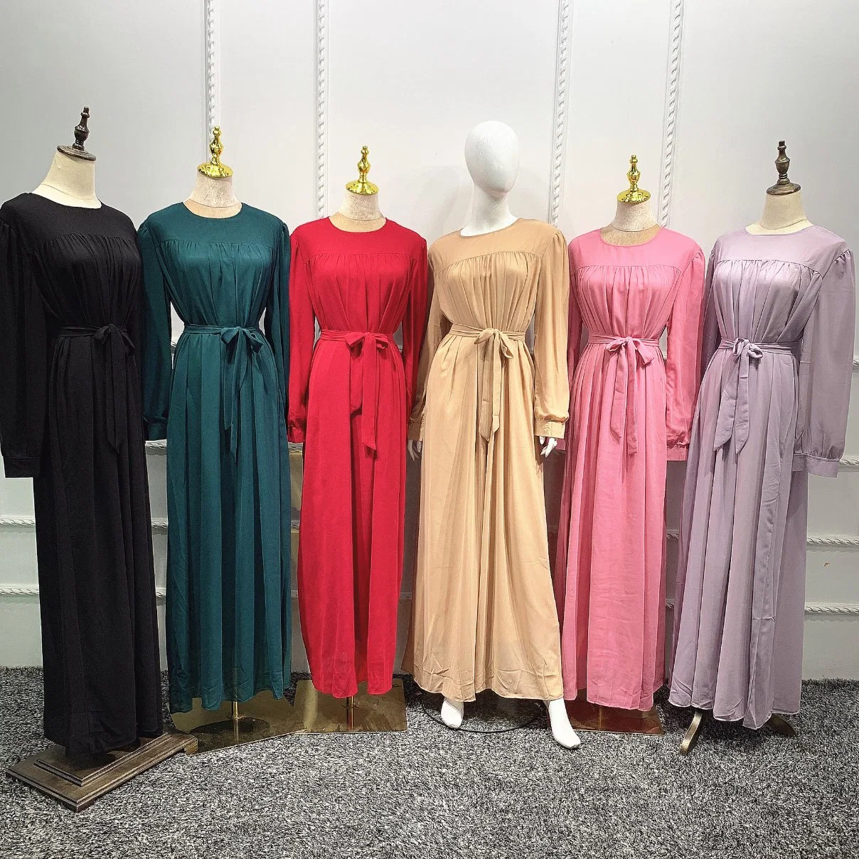 Comercio al por mayor vestidos de mujer árabe Dubai Abaya musulmán modesta fábrica Clothings Islámica hiyab trajes de vestir