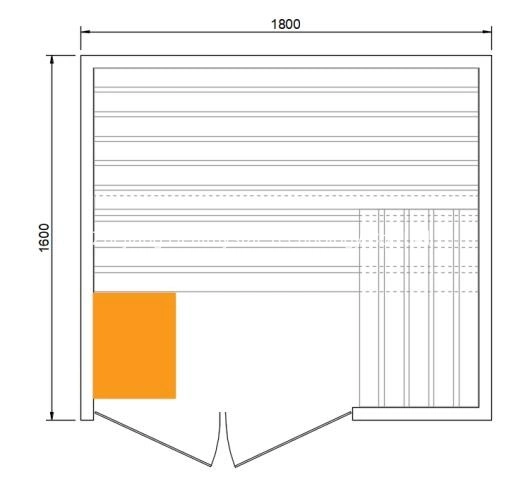 Wooden Far Infrared Dry Steam Sauna Room with 4500W Stove