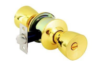 Ss 304 Cerradura de seguridad de material de forma cilíndrica logía Patio Bloquear Knob-Ll1025