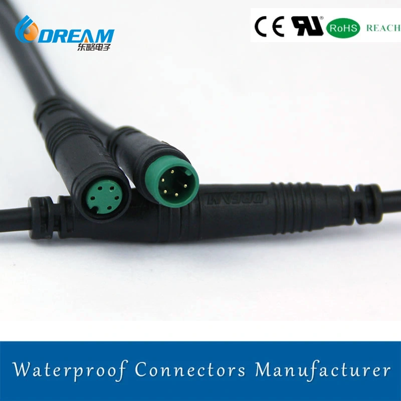 5 Core Electric Waterproof Wire Connector for Electric Bicycle