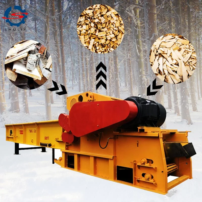 Waste Wood Drum Chipper Machine Wood Chipper Forestry Machinery