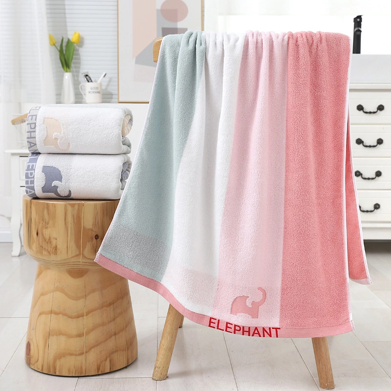 Serviette de bain personnalisables doux 100% coton Jacquard à séchage rapide pour la maison