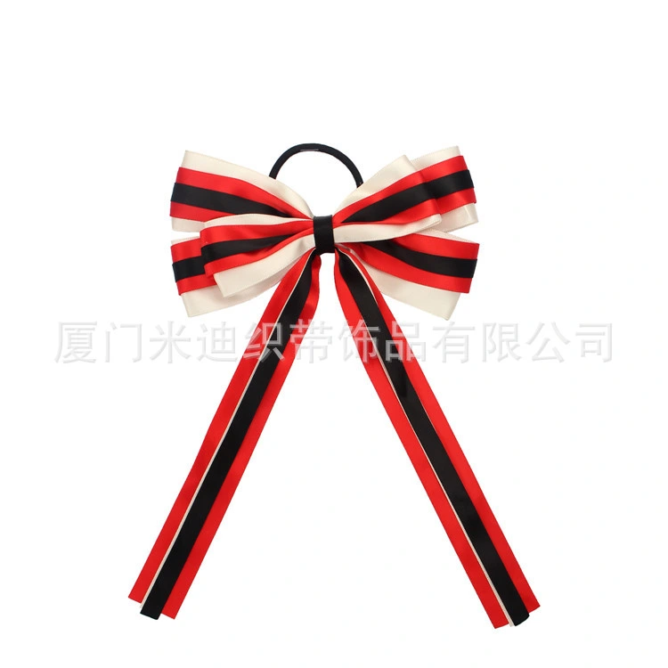 Our Factory Supply Cheerleader Head Flower Double Bow Headdress Hair Adorn Cheerleader Flower DIY Accessories