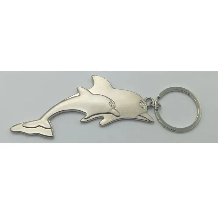 Tourist Souvenir Beach Sea Animal Shape Zinc Alloy Shark Keychain Bottle Opener