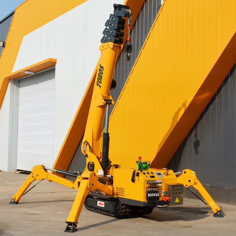 Small Size Crane Heavy Crawler Curtain Wall Installation Crane Electric Remote Control Mini Spider Crane Product 5 Ton