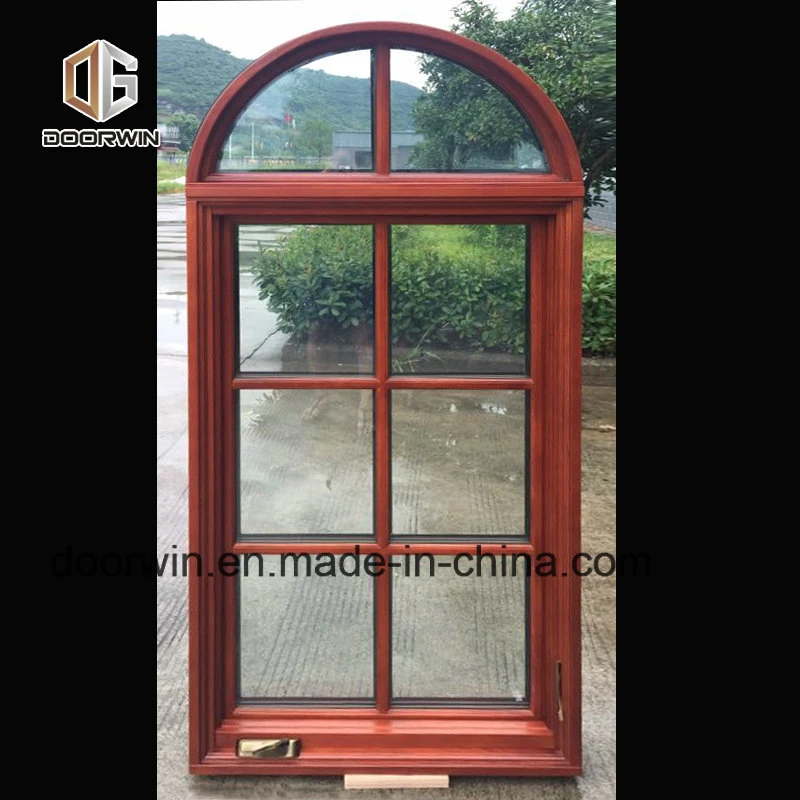 Oak Wood Aluminum Casement Window, Crank Window