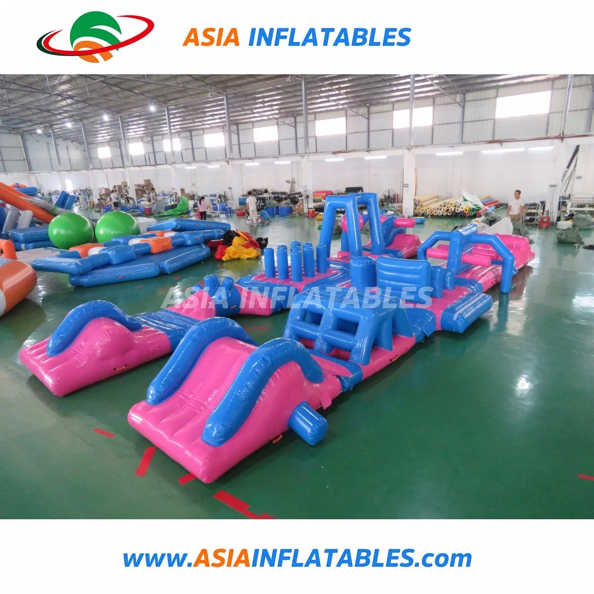 Inflatable Water Jump Obstacle Water Park Playground