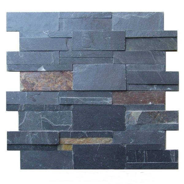 Rusty/Slate Nature Stacked Culture Stone Exterior Wall Cladding Panel/Tiles