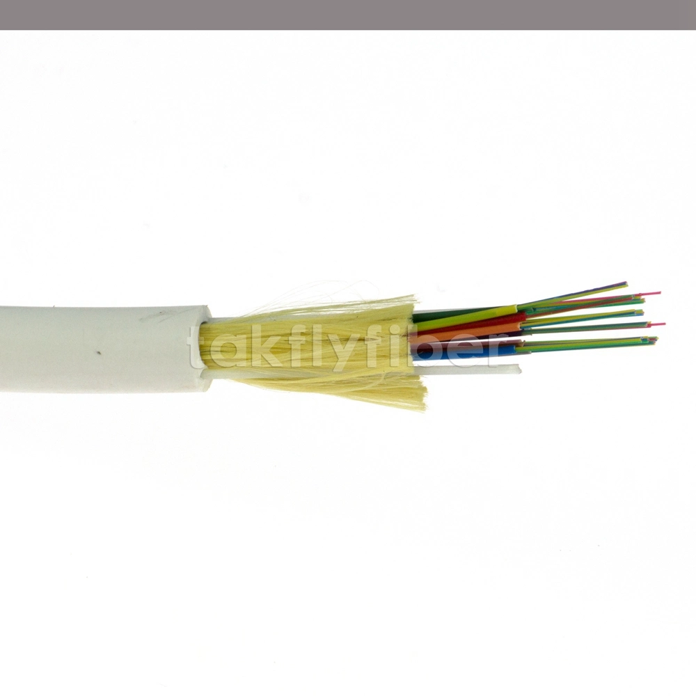 Flat Twin Armored Cable with Tight Buffer Kevlar Yarn and Steel Spiral