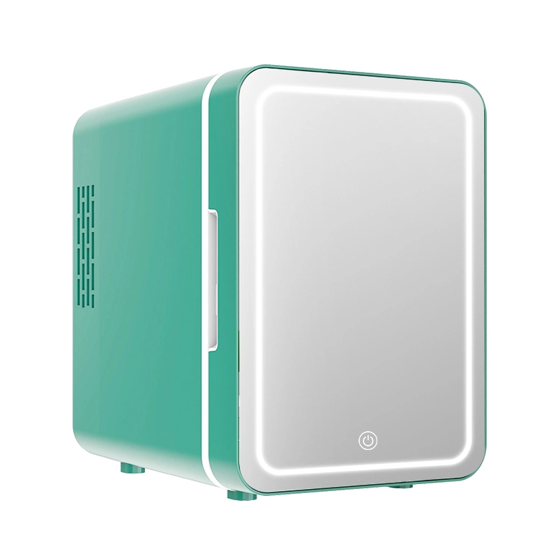 Mini-Kühlschrank Kühler und wärmer LED beleuchtete Spiegelglas GBF-4L
