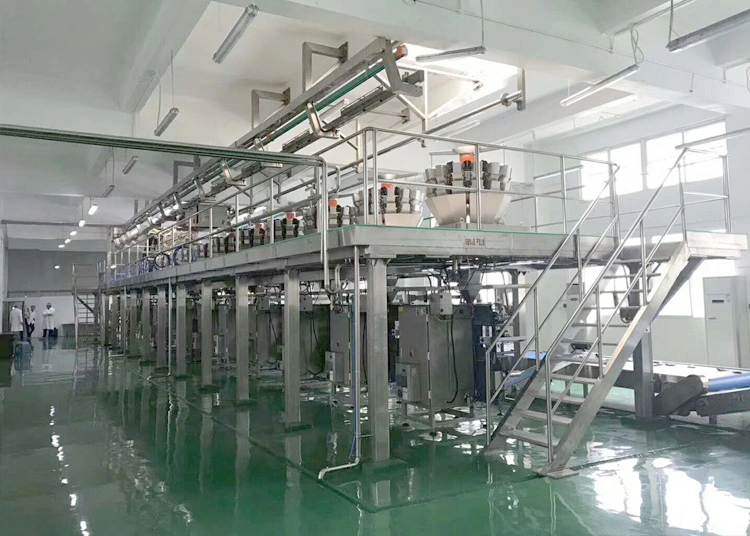 Vertical Food Granule Packing Machine Multihead Weigher for Snacks Slice Chips Foods