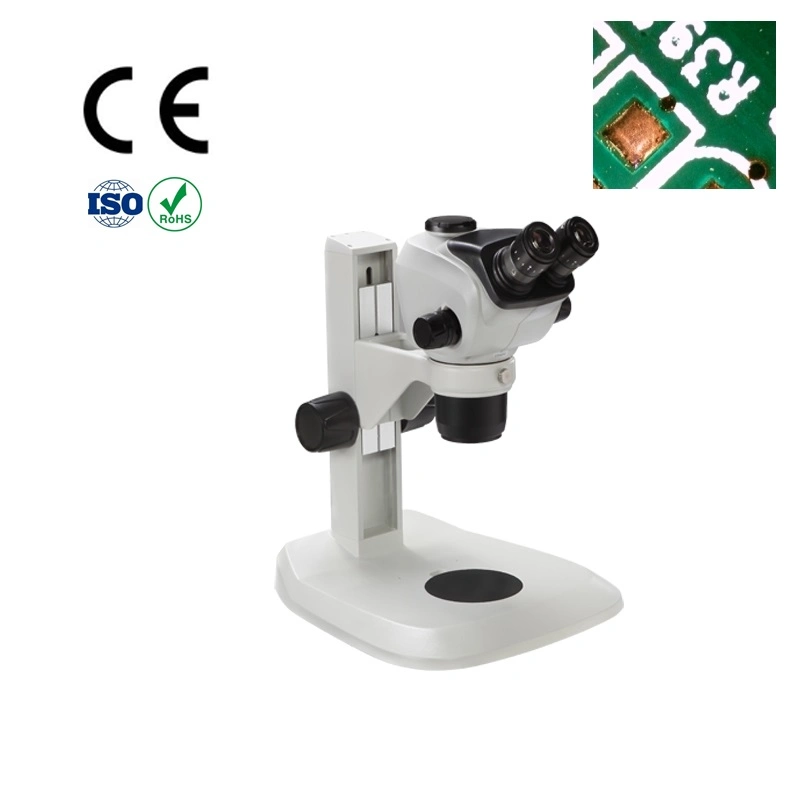 Laboratory Portable Binocular Zoom-Stereo Microscope with High Zoom Ratio 1: 6.8