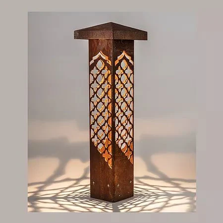 Urban Bollard Lights Corten Steel Garden Lighting