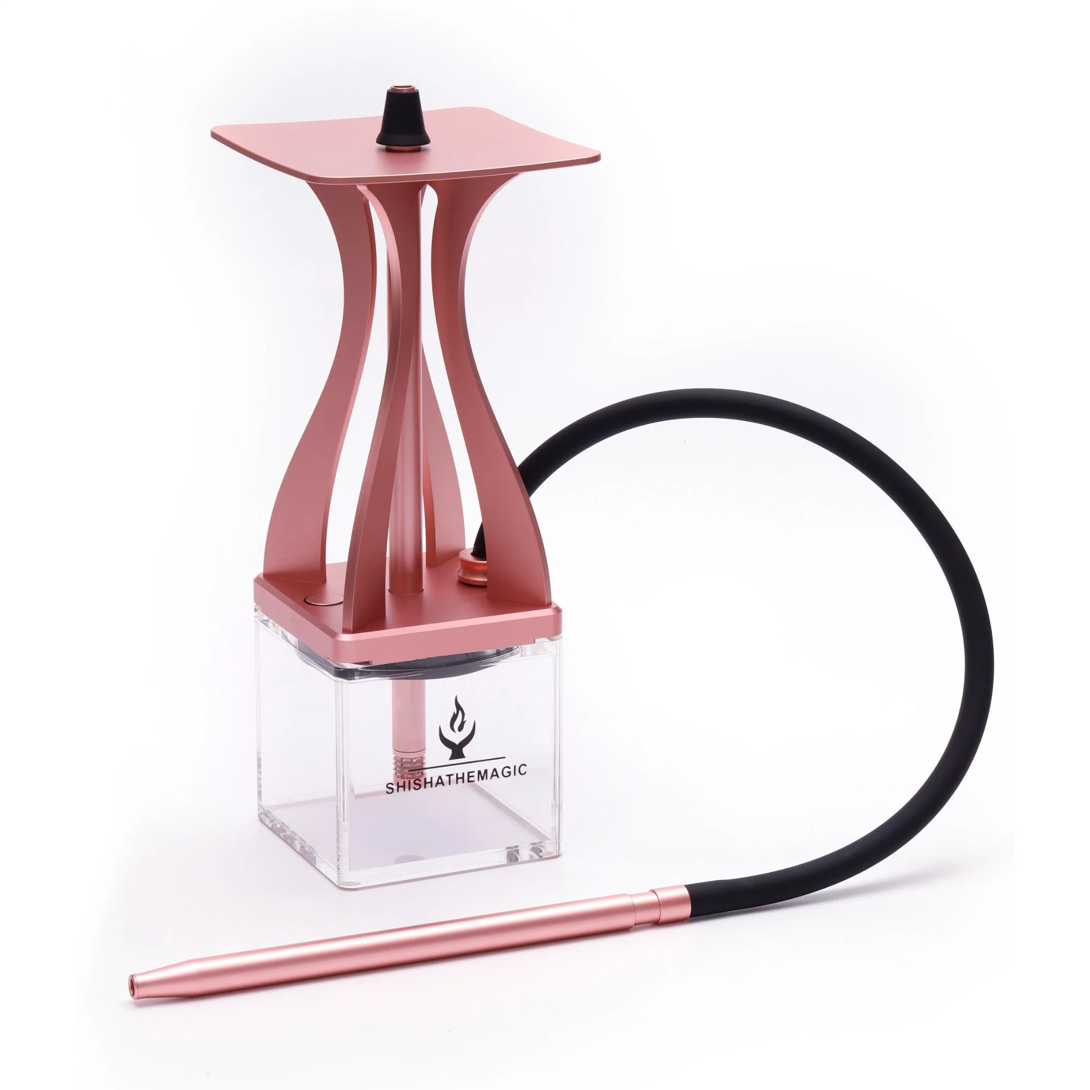 Metal Aluminum Luxury 2 Hose Pipe Bulk Shesha Hookah Set for Lounge