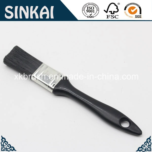 Nylon Paint Brush with Black Plastic Handle