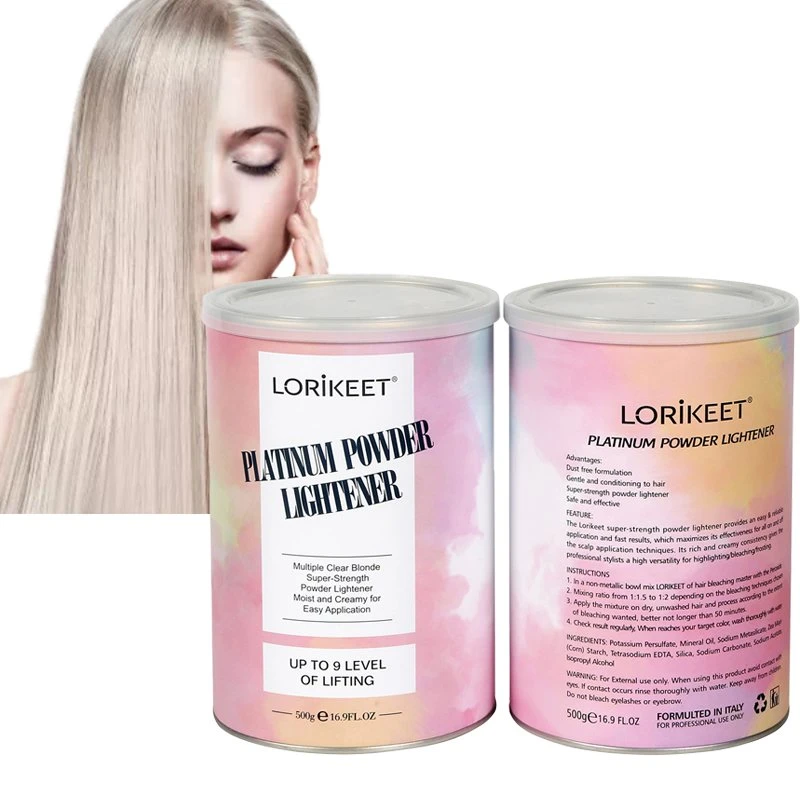 Brown Hair Color Bleach Powder Top Quality No Irritation Dust Free 500g Professional Hair Dye Bleaching Powder