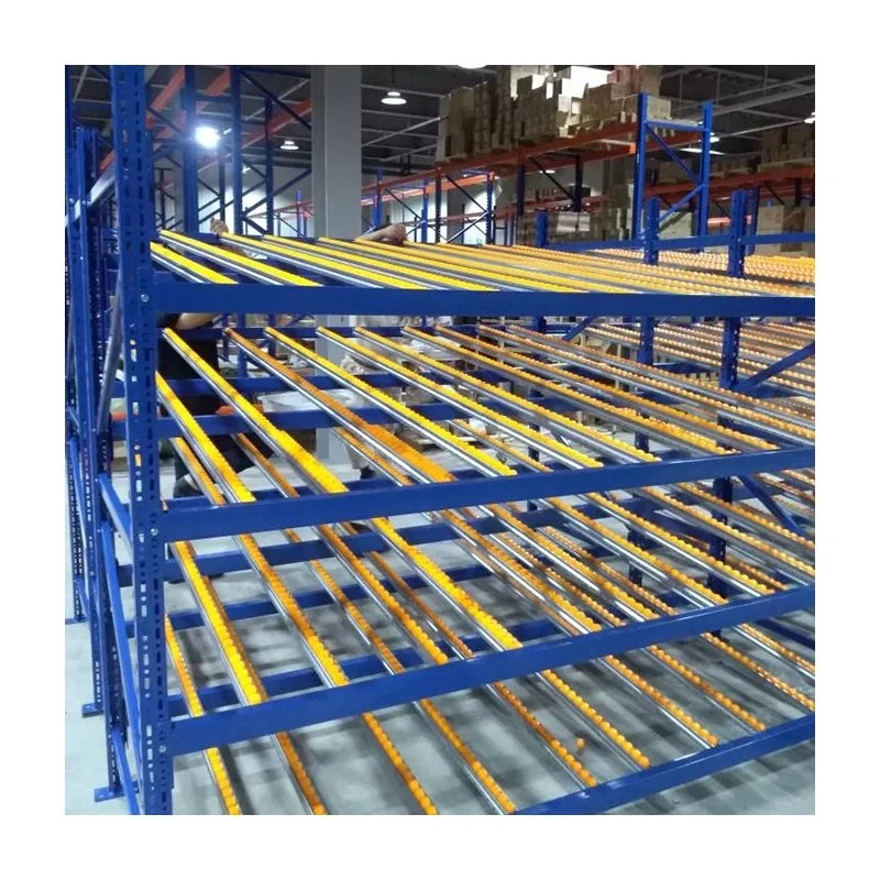 Carton Flow Rack for Carton Box Storage Warehouse Storage Carton Flow Pallet Rack with Roller Track