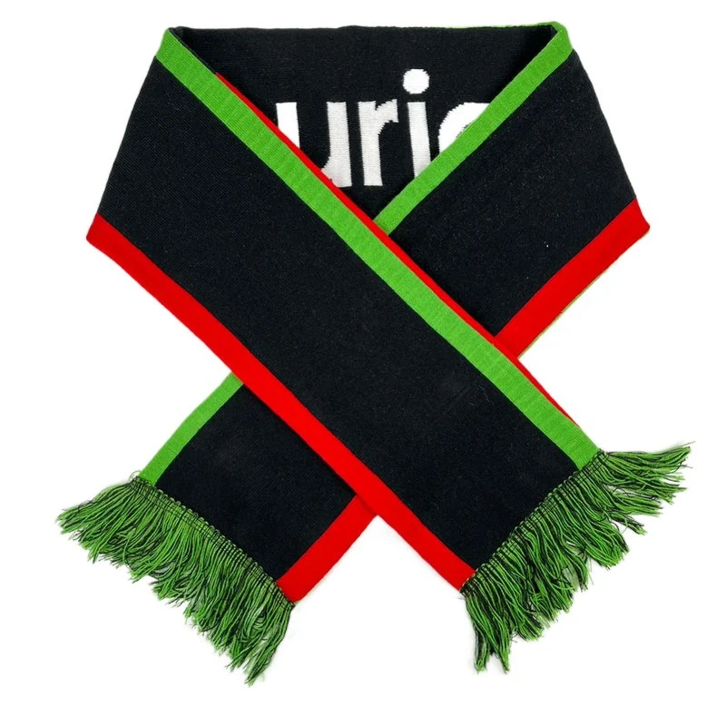 Nouveau mode de gros de haute qualité Logo personnalisé les jeux de football foulard Jacquard