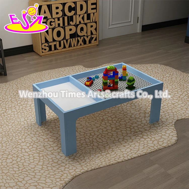 Customize DIY Wooden Kids Activity Table for Building Bricks W08g287b