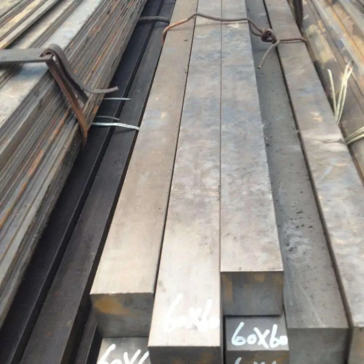 High Carbon Steel Square Bar 65mn Carbon Steel Solid Rod Factory Manufacture A36 200 * 200 6mm 16mm JIS Iron Mild Carbon Steel Billets Square Rod Bar