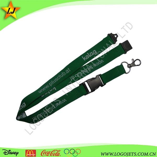 Custom Design Printed Polyester Sublimation Woven Lanyard with Badge Holder