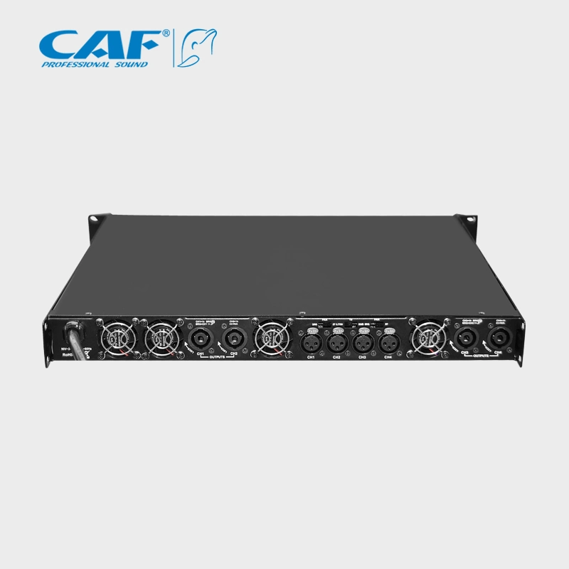 Amplificador de potencia de audio de cuatro canales 1500W 1U