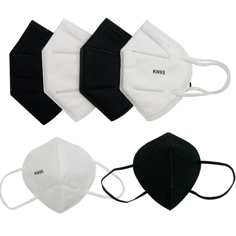 Kn95Cara de máscara de capa 5 K95 Mascarilla desechable de colores blanco negro Mascarilla desechable KN95 Mascarilla médica