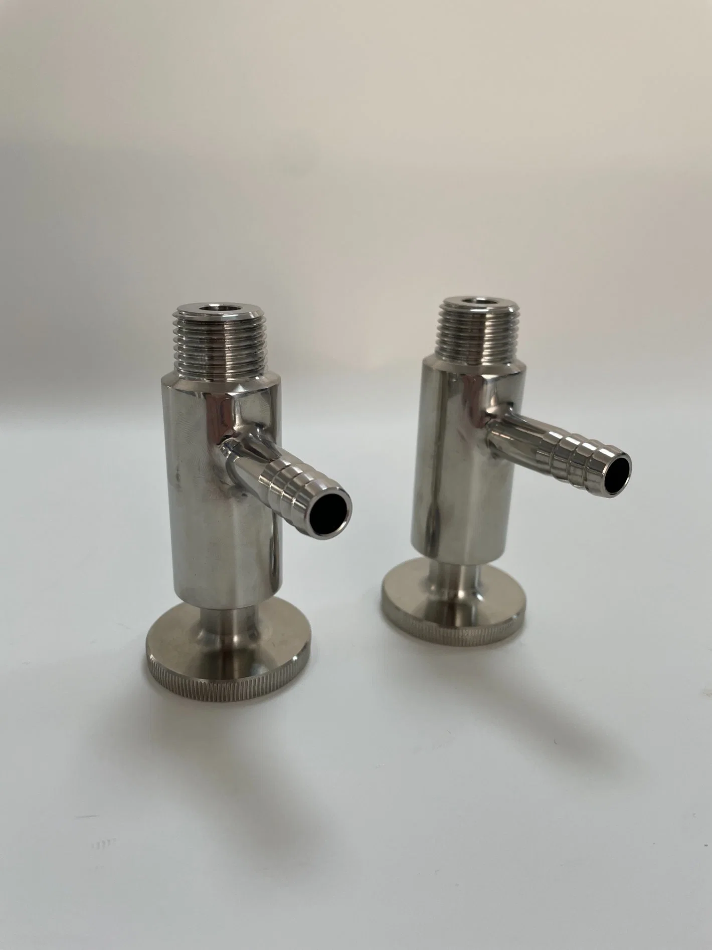 304 DN15 Stainless Steel Sanitary Quick-Fit Sample Valve Wine Aseptic Ss Tri Try Clamp/Male Thread 1/2 Sampling