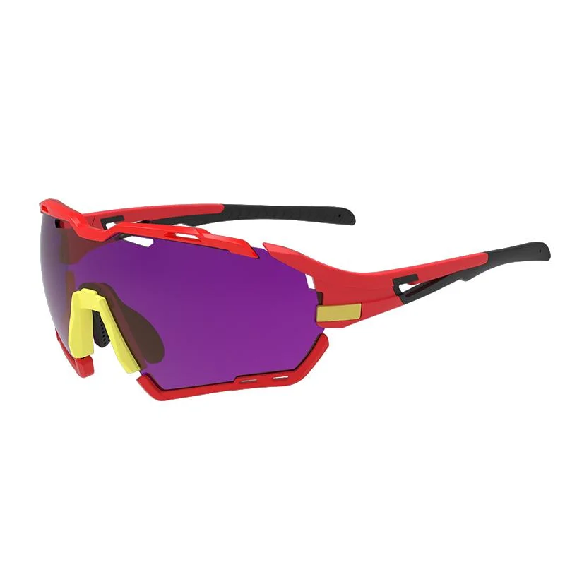 Ensemble de 5 lentilles personnalisées Lunettes de sport photochromiques anti-buée pour le cyclisme