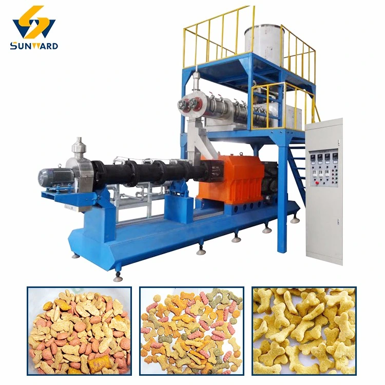 Full Automatic Stainless Steel Fish Feed Extruder Machine Animal Food Processing Plant