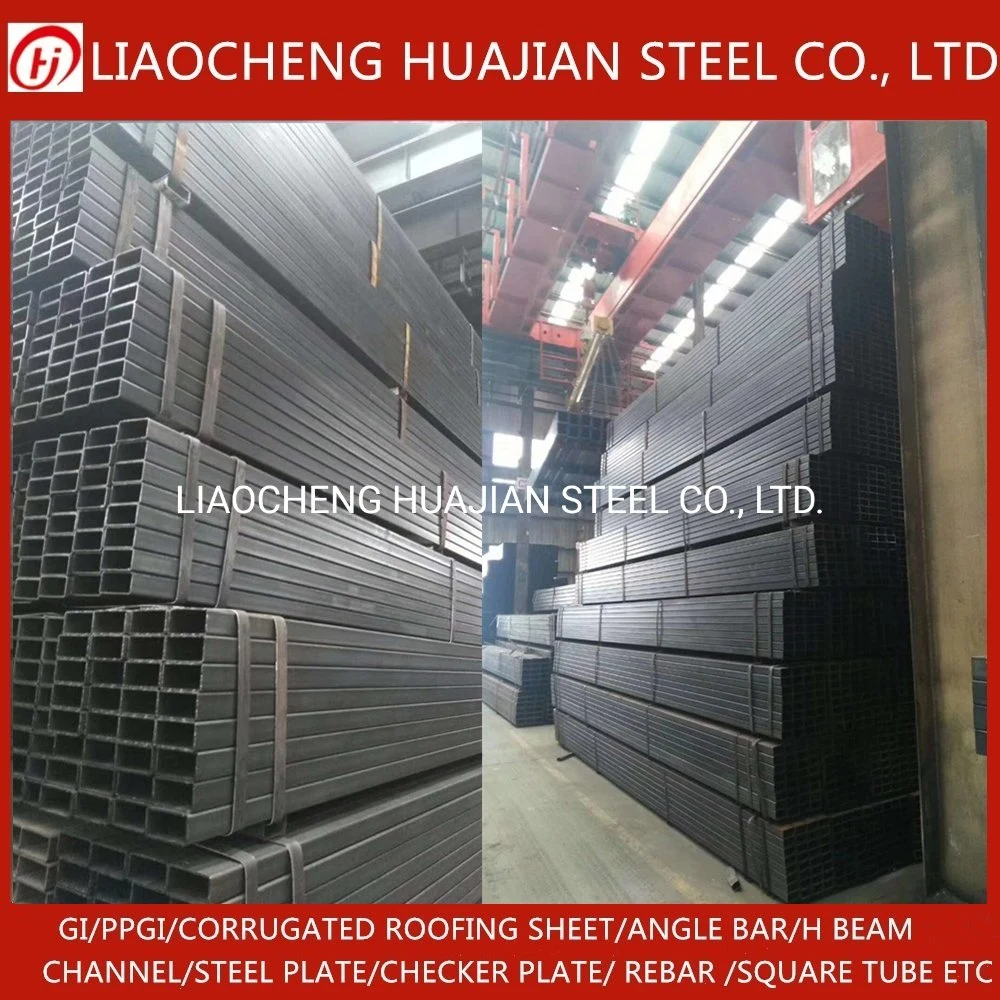 Welded Black Square Rectangular Steel Tube Square Rectangular Hollow Section