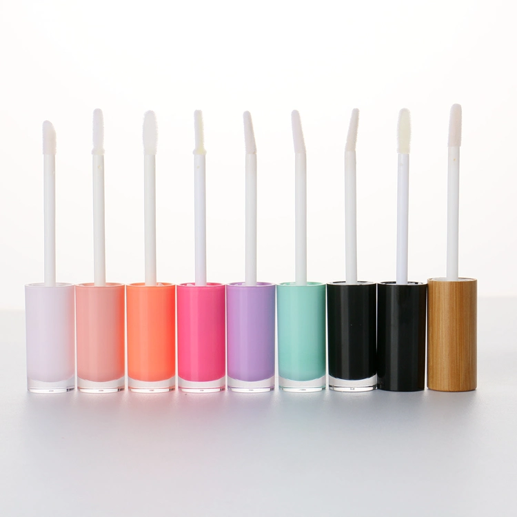 Mini White Color Simple Style Lip Gloss Containers Tube Unique Design Plastic Custom Lipgloss Tube Design