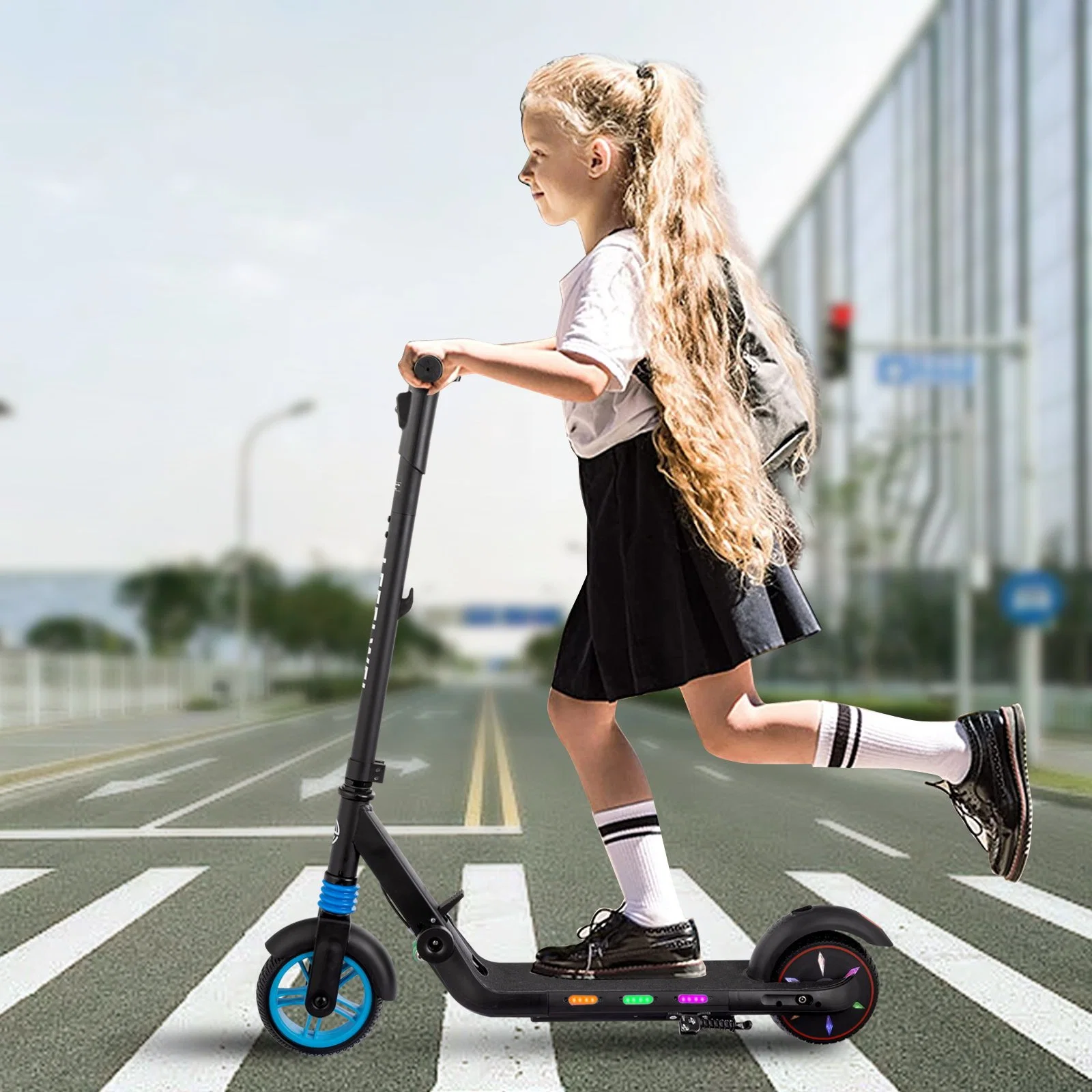 130W potente batería de 85kg de capacidad de carga eléctrica de dos ruedas Scooter para niños